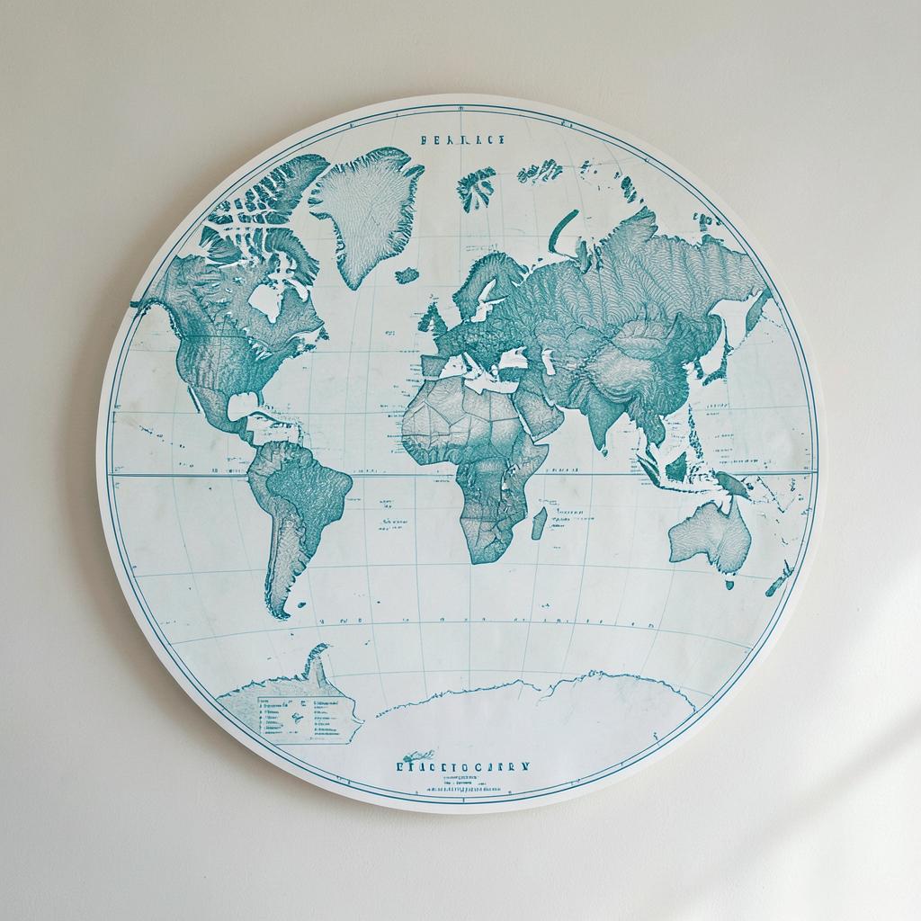 Azimuthal Wall Map
